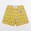 KIDS SWIM SHORTS KIDS PUFFINS in color YELLOW - Detail shot