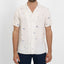 SHIRT S/S ICON CUBAN in color WHITE/BLUE - Front shot