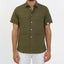 SHIRT S/S GGR 3 POCKET LINEN in color ARMY - Front shot