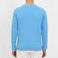 CREW SWEAT BOB ESSENTIAL SWEAT RAGLAN in color OCEAN BLUE - Detail shot