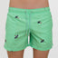 SWIM SHORTS JUNGLE in color GREEN - Front shot