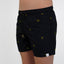 SWIM SHORTS BUMBLE B in color BLACK - Back shot