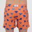 SWIM SHORTS MANTA in color ORANGE - Detail shot