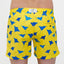 SWIM SHORTS MANTA in color YELLOW - Detail shot