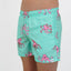 SWIM SHORTS OCTO in color GREEN - Back shot