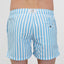 SWIM SHORTS STRIPE in color SKY BLUE - Detail shot