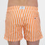 SWIM SHORTS STRIPE in color ORANGE - Detail shot